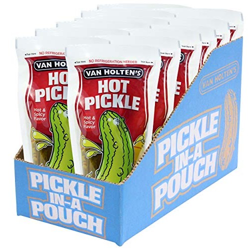 Van Holtens - Pickle-In-A-Pouch Jumbo Hot Pickles - 12 Pack