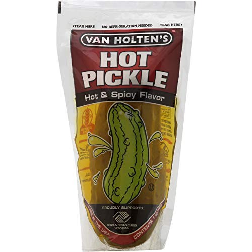 Van Holtens - Pickle-In-A-Pouch Jumbo Hot Pickles - 12 Pack