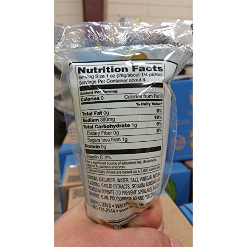 Van Holtens - Pickle-In-A-Pouch Jumbo Kosher Garlic Pickles - 1