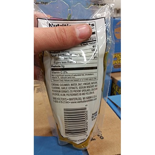 Van Holtens - Pickle-In-A-Pouch Jumbo Kosher Garlic Pickles - 1