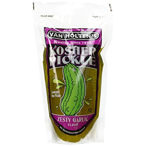 Van Holtens - Pickle-In-A-Pouch Jumbo Kosher Garlic Pickles - 1