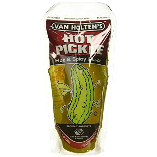 Van Holtens - Pickle-In-A-Pouch Large Hot Pickles - 12 Pack