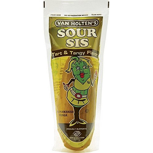 Van Holtens - Pickle-In-A-Pouch - Sour Sis, 12 Pickles