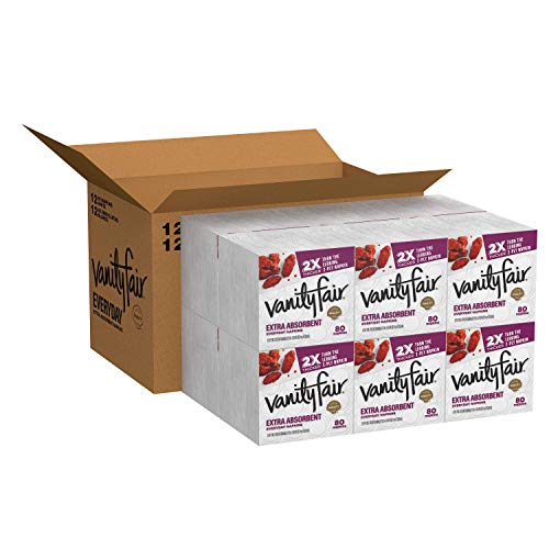 Vanity Fair Everyday Extra Absorbent Premium Paper Napkin, 80 Co
