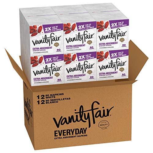 Vanity Fair Everyday Extra Absorbent Premium Paper Napkin, 80 Co