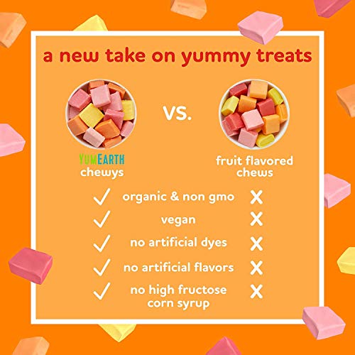 YumEarth Organic Chewys - Allergy Friendly, Non GMO, Gluten Free...