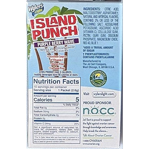 Wylers Light Island Punch Variety Pack - 6 Boxes Total - 3 Boxe