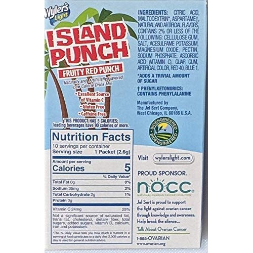 Wylers Light Island Punch Variety Pack - 6 Boxes Total - 3 Boxe