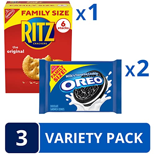 Oreo Cookies &Amp; Ritz Crackers Variety Pack, Family Size, 3 Packs