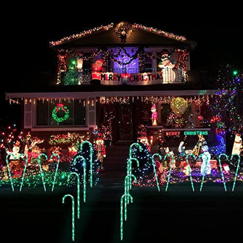 26 Candy Cane Lights Christmas Decorations - 10 Pack Pathway Ma...