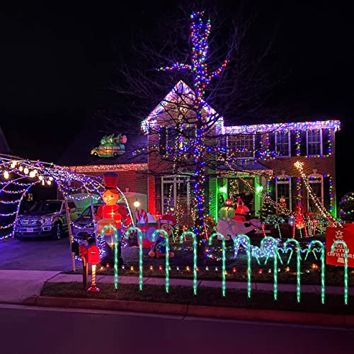 26 Candy Cane Lights Christmas Decorations - 10 Pack Pathway Ma...