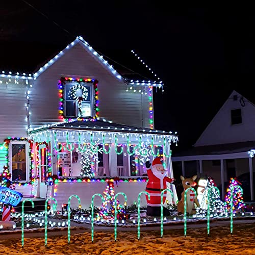 26 Candy Cane Lights Christmas Decorations - 10 Pack Pathway Ma...