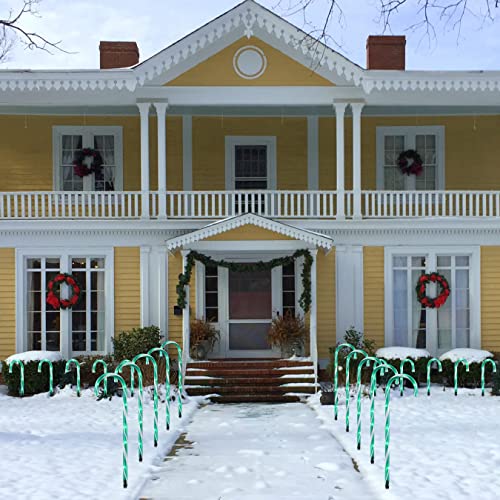 26 Candy Cane Lights Christmas Decorations - 10 Pack Pathway Ma...