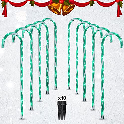 26 Candy Cane Lights Christmas Decorations - 10 Pack Pathway Ma...