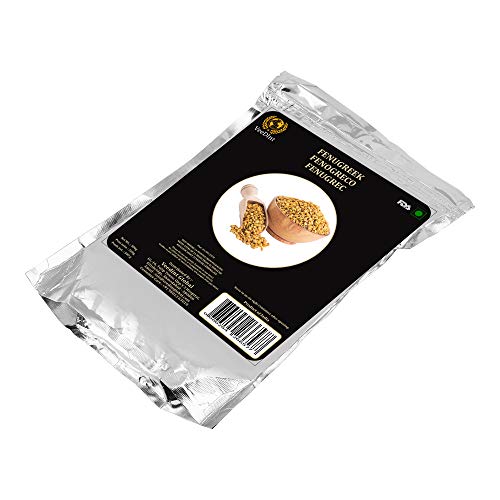 Veedint Fenugreek Seed Whole, 1.1 Pound Pack, Methi Seed, Vegan,