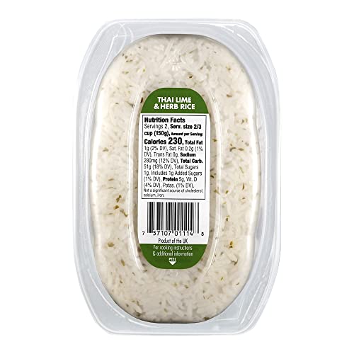 Veetee Thai Lime And Herb - 2 Minute Rice Microwavable Meals - I