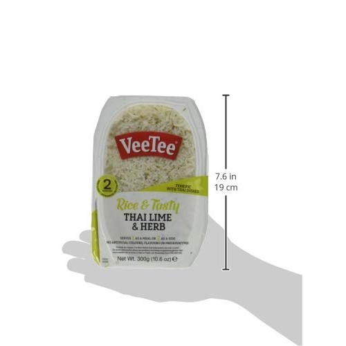 Veetee Thai Lime And Herb - 2 Minute Rice Microwavable Meals - I