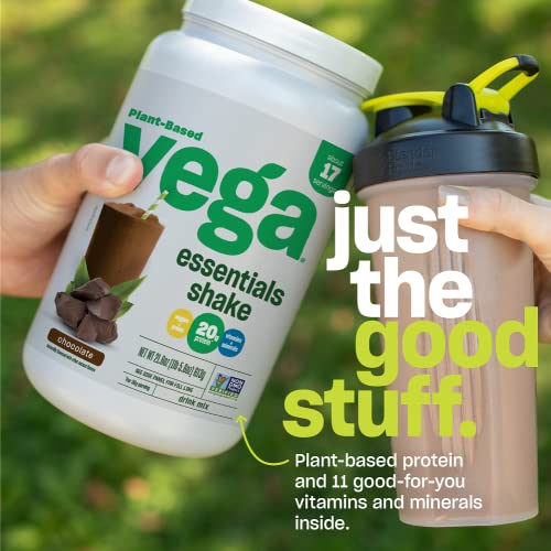 Vega Essentials Vegan Protein Powder Chocolate 17 Servings - S... Vega Essentials Vegan Protein Powder Chocolate 17 Servings - S...