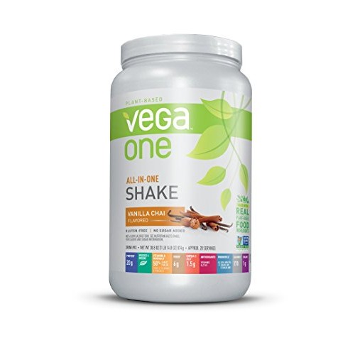Vega One All-In-One Nutritional Shake Vanilla Chai Tub, 30.8Oz