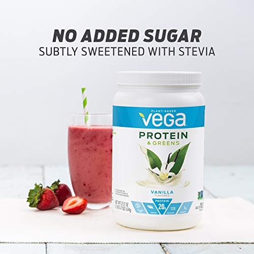 Vega Protein &Amp; Greens Chocolate 25 Servings, 28.7 Ounce - Plan