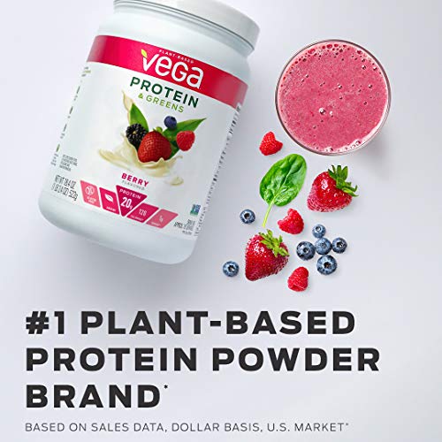 Vega Protein &Amp; Greens Chocolate 25 Servings, 28.7 Ounce - Plan