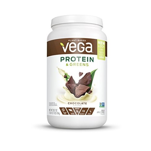 Vega Protein &Amp; Greens Chocolate 25 Servings, 28.7 Ounce - Plan