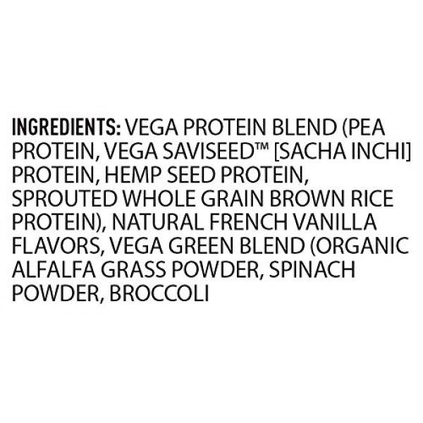 Vega Protein and Greens Vanilla 25 Servings, 26.8 Ounce - Vega...