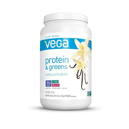 Vega Protein And Greens Vanilla 25 Servings, 26.8 Ounce - Vega
