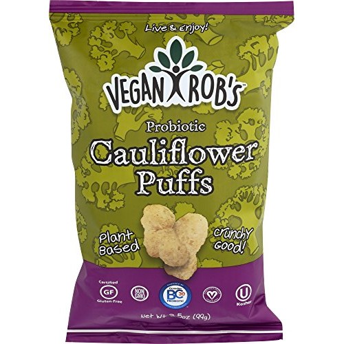 Vegan Robs Puffs Cauliflower Probiotic, 3.5 Ounce