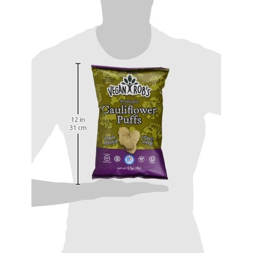 Vegan Robs Puffs Cauliflower Probiotic, 3.5 Oz, 0.21 Pound