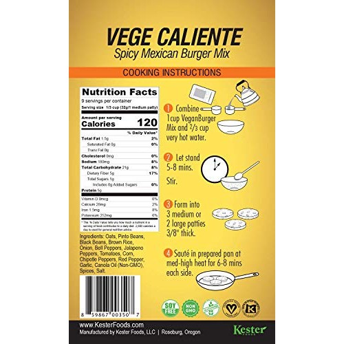 Vegan Burger 4-Pack - Veggie Six, B.B. &Amp; Ohh!, Vege Caliente, &Amp;