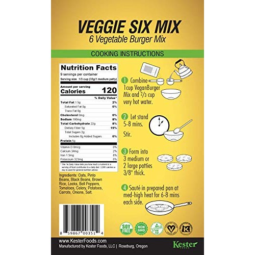 Vegan Burger 4-Pack - Veggie Six, B.B. &Amp; Ohh!, Vege Caliente, &Amp;