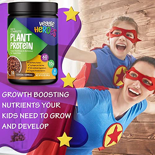 Veggie Heroes Kids Complete Plant Protein Powder - Healthy Orga