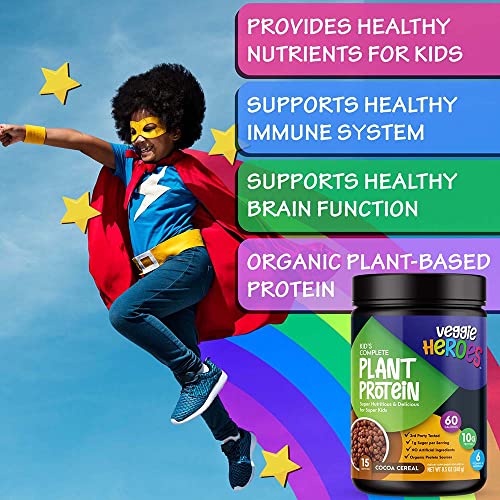 Veggie Heroes Kids Complete Plant Protein Powder - Healthy Orga