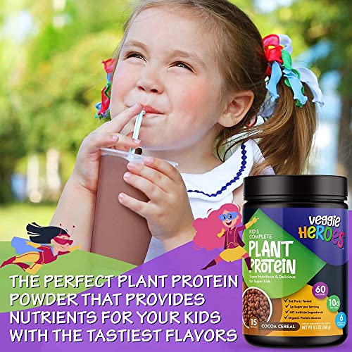 Veggie Heroes Kids Complete Plant Protein Powder - Healthy Orga