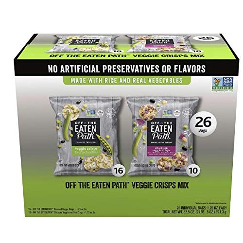 Off The Eaten Path Veggie Crisps Mix 2 Flavor Variety Pack 1.25