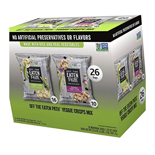 Off The Eaten Path Veggie Crisps Mix 2 Flavor Variety Pack 1.25