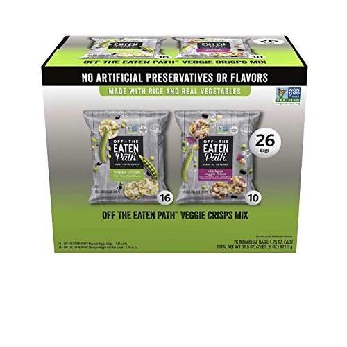 Off The Eaten Path Veggie Crisps Mix 2 Flavor Variety Pack 1.25