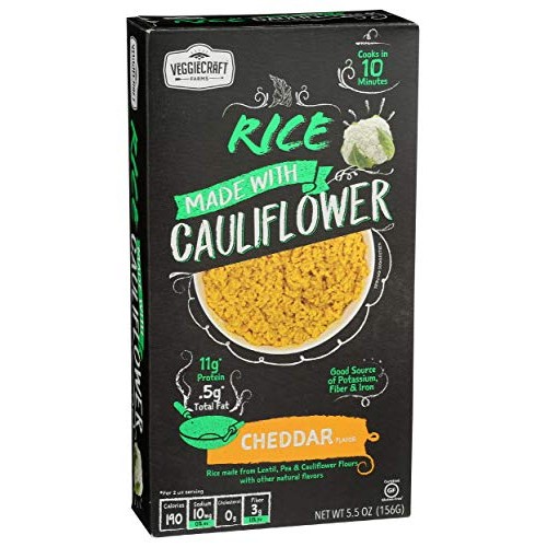 Veggiecraft Farms, Cauliflower Rice Cheddar, 5.5 Ounce