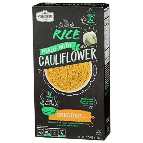 Veggiecraft Farms, Cauliflower Rice Cheddar, 5.5 Ounce