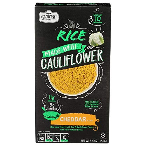 Veggiecraft Farms, Cauliflower Rice Cheddar, 5.5 Ounce