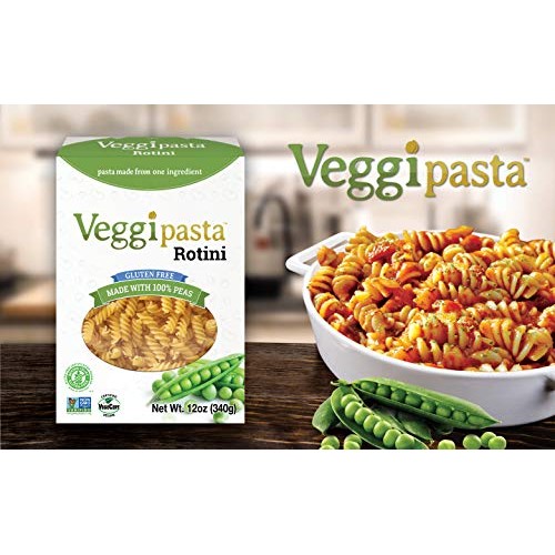 Veggipasta Rotini, 12 Oz Pack Of 12 - Pea Pasta - Gluten Free
