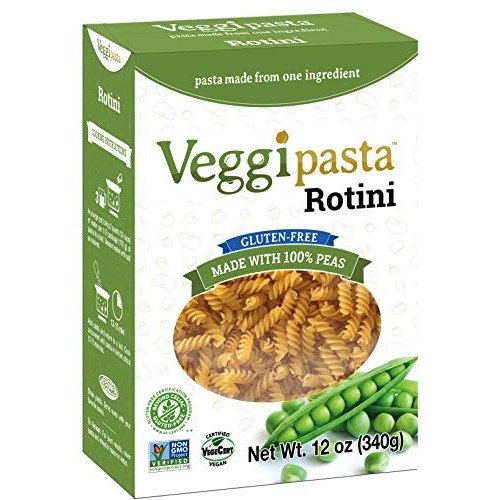 Veggipasta Rotini, 12 Oz Pack Of 12 - Pea Pasta - Gluten Free
