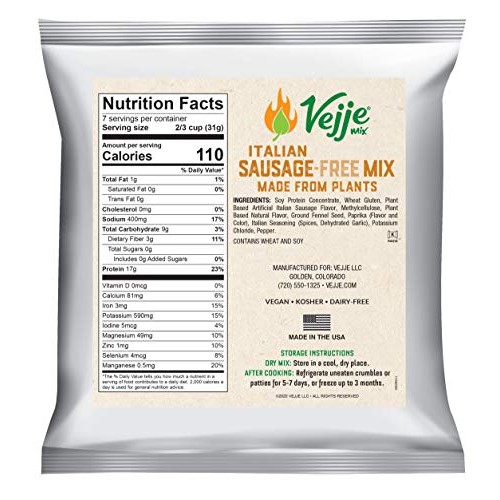 Vejje Meat-Free Mixes - Italian Sausage-Free Mix 4-Pack Four