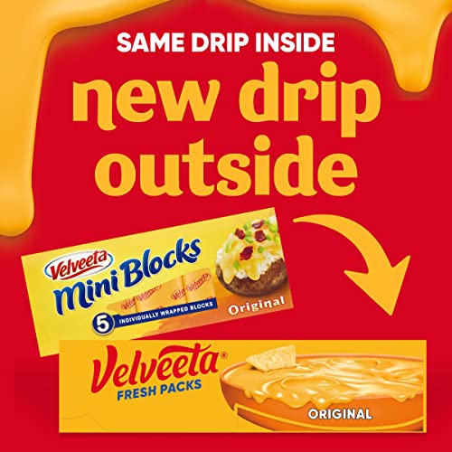 Velveeta Fresh Packs Original Cheese, 5 ct Blocks