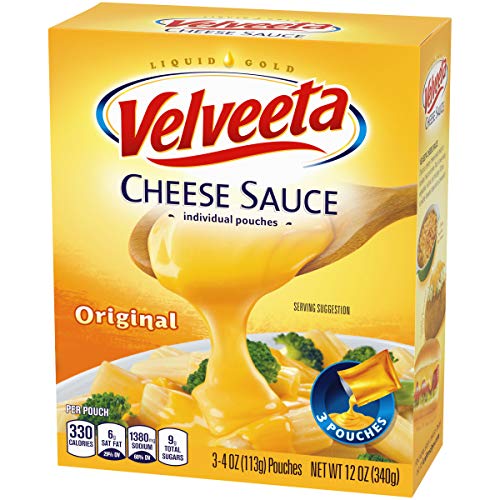 Velveeta Original Cheese Sauce 4 Oz Pouches, Pack Of 3