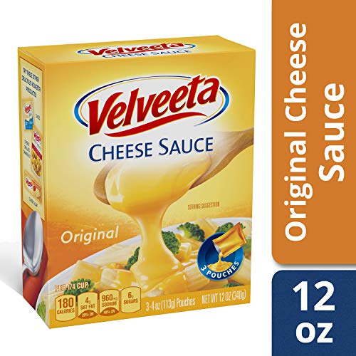 Velveeta Original Cheese Sauce 4 Oz Pouches, Pack Of 3
