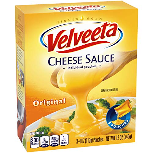 Velveeta Original Cheese Sauce 4 Oz Pouches, Pack Of 3