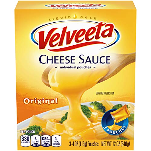 Velveeta Original Cheese Sauce 4 Oz Pouches, Pack Of 3