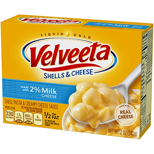 Velveeta Shells &Amp; Cheese With Milk 12Oz Boxes, Pack Of 6